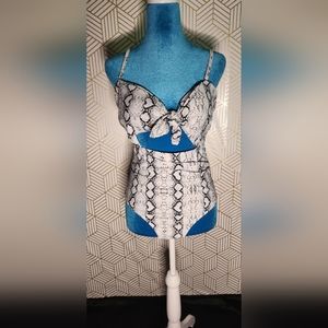 Womens snake skin bathing suit one piece (SIZE L)